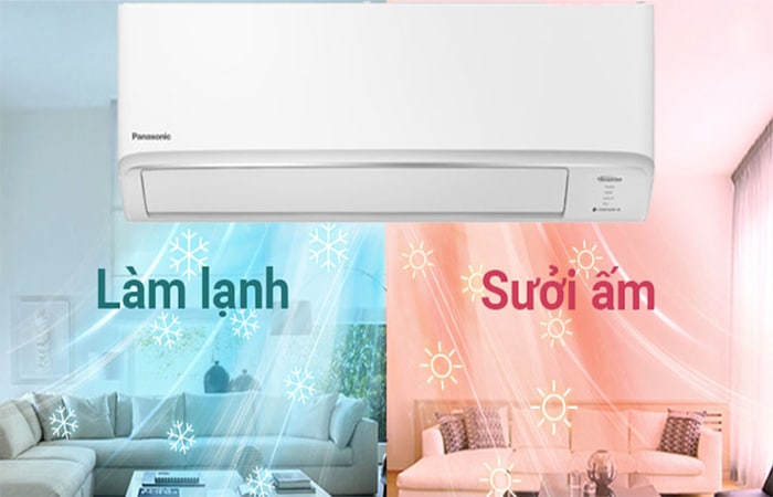 Điều hòa panasonic z24vkh-8 sưởi ấm, làm lạnh
