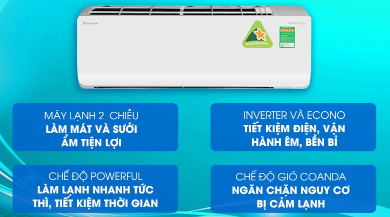 Điều hòa Daikin FTHF60VVMV 21000btu 2 chiều inverter