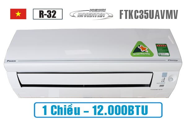 Điều hòa Daikin12000btu 1 chiều inverter FTKC35UAVMV