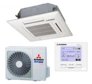 Điều hòa âm trần Cassette Mitsubishi 1 chiều Đa hướng thổi 36.000BTU (FDT100CSV-S5/FDC100CSV-S5)