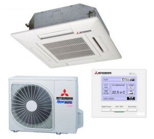 Điều hòa âm trần Cassette Mitsubishi 2 chiều inverter 36.000BTU (FDT100VG/FDC100VN)