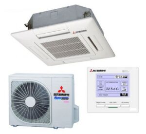 Điều hòa âm trần Cassette Mitsubishi 1 chiều 4 hướng thổi 42.000BTU (FDT125CSV-S5/FDC125CSV-S5)